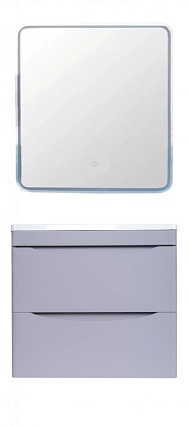 Тумба с раковиной Style Line Бергамо мини Люкс Plus 60 см подвесная