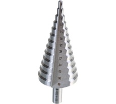 Сверло ступенчатое HSS 4-39х107 мм, хвостовик 10 мм Heller 22609