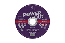 Отрезной круг ROXPRO POWER CUT 125x1.2x22 мм, Т41, нерж. сталь, металл RoxelPro 105144