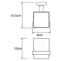 Держатель для стакана WasserKRAFT Dill K-3928