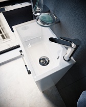 Мебель для ванной 1MarKa Lira 40 см напольная, левая, белый глянец