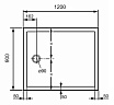 Поддон для душа Huppe Purano 120x90