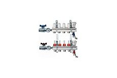 Коллекторный блок EUROS с термостатическими вставками, расходомерами EU.ST6081651 1x34x6_k