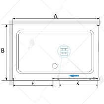 Душевой уголок RGW Stilvol SV-42G 80x120 золото браш, прозрачное