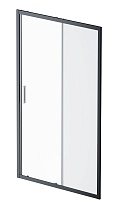Душевая дверь Am.Pm Gem 150x195 прозрачное/матовое стекло, черный