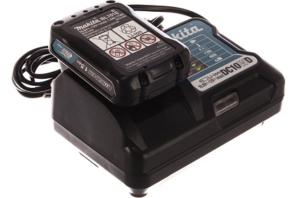 Аккумулятор BL1016 +зарядное устройство DC10WD (12В, 1.5Ач, Li-ion, MakPac) Makita 197644-6
