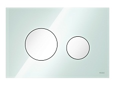 Кнопка смыва TECE Loop 9240651 стекло, мятный зеленый/белый