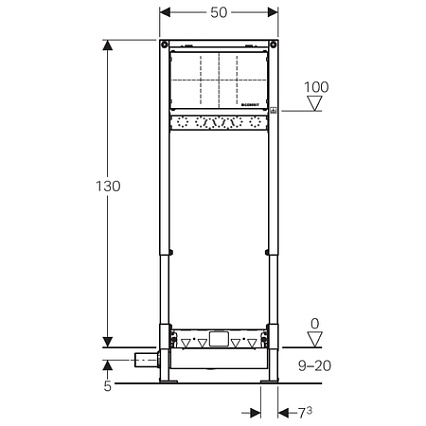 Инсталляция для душа Geberit Duofix 111.580.00.1