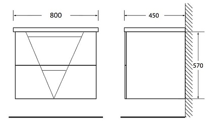 Мебель для ванной BelBagno Vittoria 80 см Pino