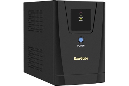 Источник бесперебойного питания Exegate SpecialPro UNB-12C13, USB,съемн.кабель, металлический корпус, Black 292794