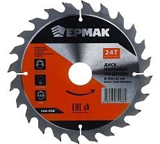 Диск пильный по дереву 200x32х30х20х16 мм, Z24, быстрый рез Ермак 666-046