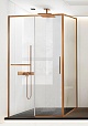 Душевой уголок Vincea Слим Софт (Slim Soft) VSR-1SS9012CLBC 120x90 брашированная медь, стекло прозрачное
