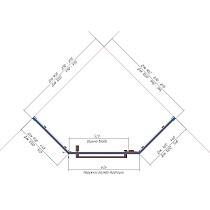 Душевой уголок RGW Hotel HO-081 90x90 хром, прозрачное 350608199-11