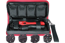 Ручные пресс-клещи КВТ СТК+4, 4 матрицы в сумке 75907