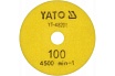 Диск алмазный шлифовальный 100 мм, Р100 Yato YT-48201