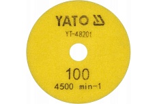 Диск алмазный шлифовальный 100 мм, Р100 Yato YT-48201