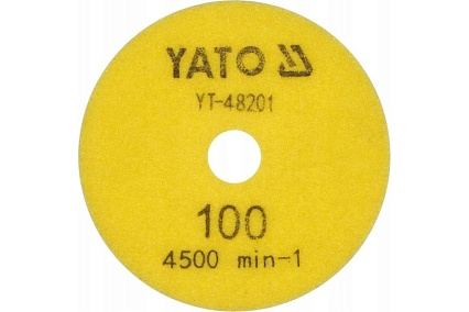 Диск алмазный шлифовальный 100 мм, Р100 Yato YT-48201
