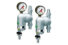 Фильтр FAR 100 мкм, с магнитной вставкой, с манометром, t max 95 C, 25 бар, поворотное соединение, 1/2 НР 2 шт FA 39M4 12100 SET2