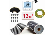 Плёночный электрический тёплый пол ТеплоСофт 13м.кв с wi-fi терморегулятором плёнка 13м.кв./wi-fi
