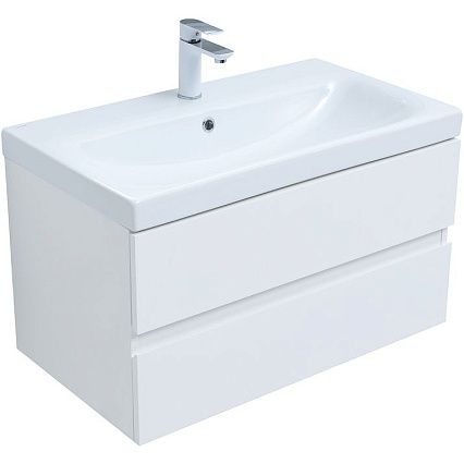 Тумба с раковиной Aquanet Беркли 80 см