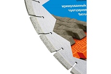 Алмазный сегментный диск по бетону Beton Hard (350x3.5х12х25.4) Kronger B200350H