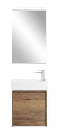 Тумба с раковиной BelBagno Kraft Mini 50 см Rovere Tabacco, L