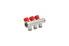 Коллектор VRT 3/4&quot;x1/2&quot;, с регулировочными вентилями, 3 выхода 524077