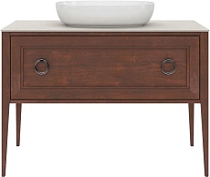 Тумба с раковиной Kerama Marazzi Plaza Classic 120 см, 1+1 ящик, орех