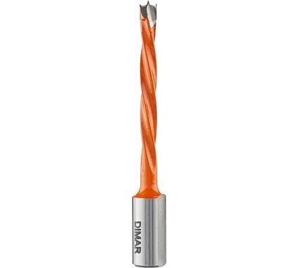 Сверло присадочное глухое левое 4 флейты 5x50 мм, L77. хвостовик 10x20 мм Dimar 2014767