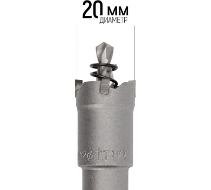 Коронка кольцевая с карбидными вставками Профи 20 мм FIT IT 36820