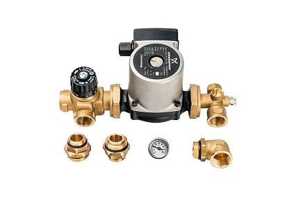 Насосно-смесительный узел STOUT с термостатическим клапаном Grundfos UPSO 25-65 130 SDG-0120-001002 RG008TIGHLOD93