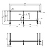 Каркас Am.Pm X-Joy W94A-170U70W-R 170x70 см