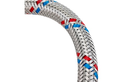 Подводка гибкая для воды с оплеткой из нержавеющей стали ELKA 1/2" х 80 см в/в ИС.100913