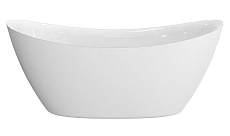 Акриловая ванна AQUAme AQM3504GW 167x75 см белый глянец