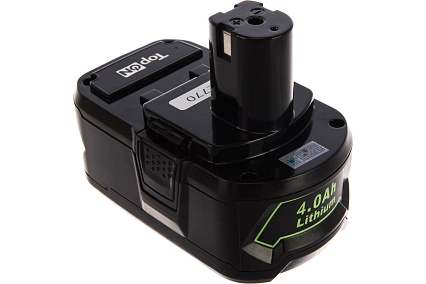 Аккумулятор для электроинструмента Ryobi (Li-Ion, 18В, 4Ач) Topon PN: RB18L40 TOP-PTGD-RY-18-4.0-Li