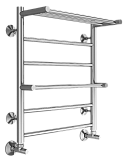 Полотенцесушитель водяной Terminus Анкона П6 500x600, 4670078529954 с полкой