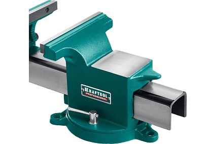 Стальные слесарные тиски Kraftool Steel 125 мм 32701-125