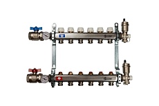 Коллектор из нержавеющей стали в сборе без расходомеров STOUT 6 выходов SMS 0912 000006
