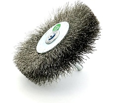 Щетка дисковая EuroBrush Д80x19 c хв-м д6x30, ворс гофр нерж сталь 0,20, до 20000 об/мин код 13-092 EB-D80SS3