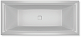Акриловая ванна Riho Still Square Plug&Play 180x80 см L с монолитной панелью
