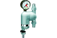 Фильтр FAR 100 мкм, с магнитными вставками, с манометром, Max: 95 C, 25 бар, поворотное соединение, 3/4&quot; НР FA 39M4 34100