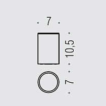 Стакан Colombo Plus W4941.OM золото матовое