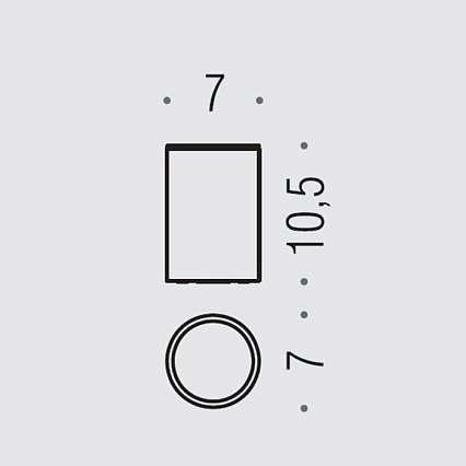 Стакан Colombo Plus W4941.OM золото матовое