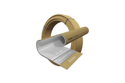 Труба полиэтиленовая TEBO PE-RT/EVOH 20x2.0 (буxта 100 м) золотой 021020202