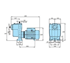 Самовсасывающий насос для загрязненной воды Calpeda AM 50-125BE 230/50 Hz 100388813