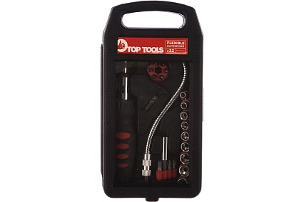 Набор насадок и сменных головок с держателем Top Tools 22шт. 39D185