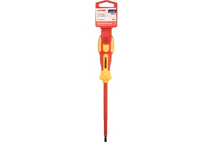 Шлицевая диэлектрическая отвертка Rexant SL 5х125 мм 12-4713