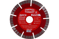 Диск алмазный сегментированный усиленный PRO 206-230 (125х22 мм) Hammer 596674