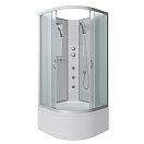 Душевая кабина Niagara NG 2307-14BKG 80x80 стекло матовое, без крыши, гидромассаж