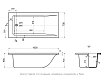 Ванна из литьевого мрамора Delice Diapason 160x70 DLR330004